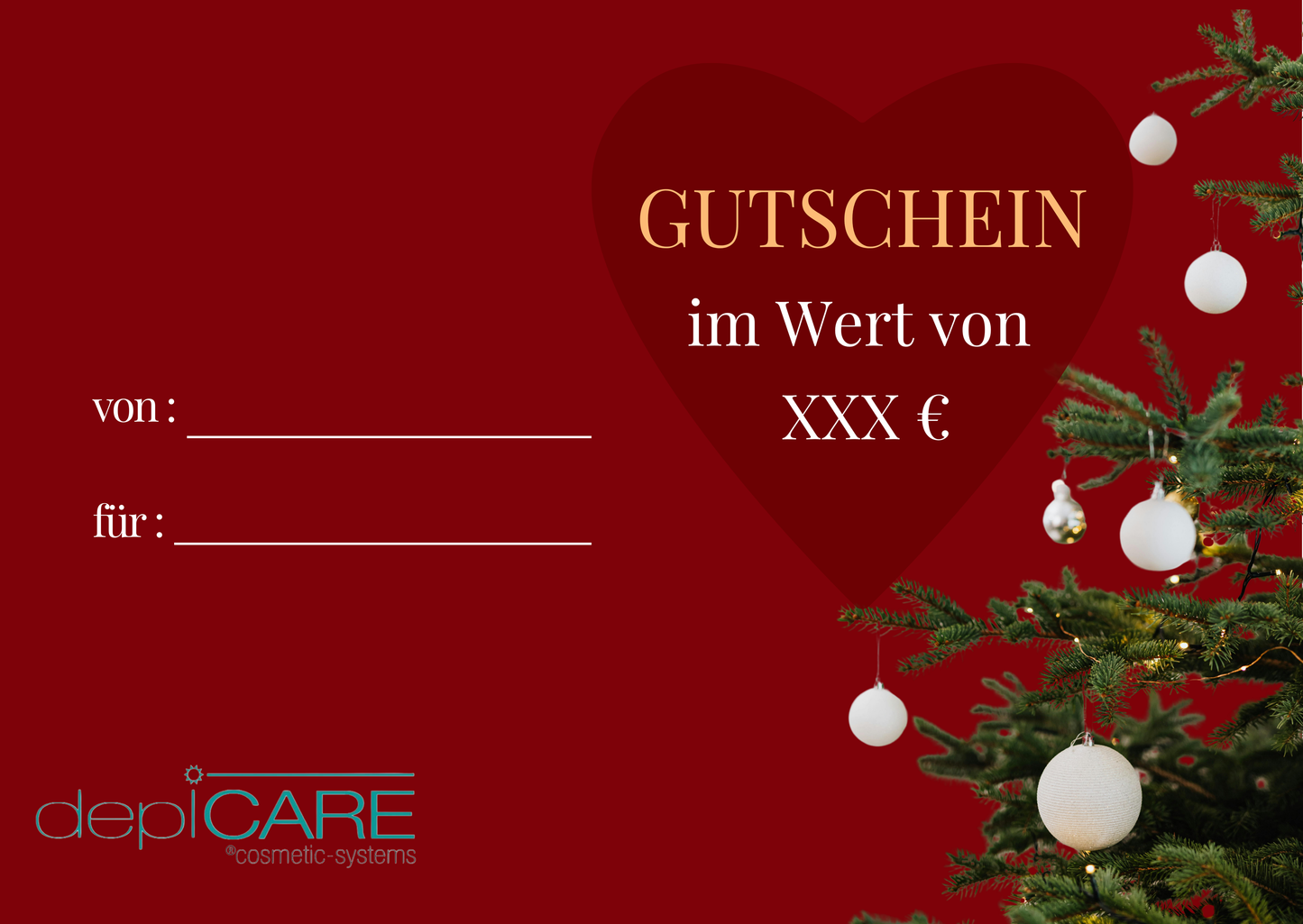 Geschenkgutschein zu Weihnachten