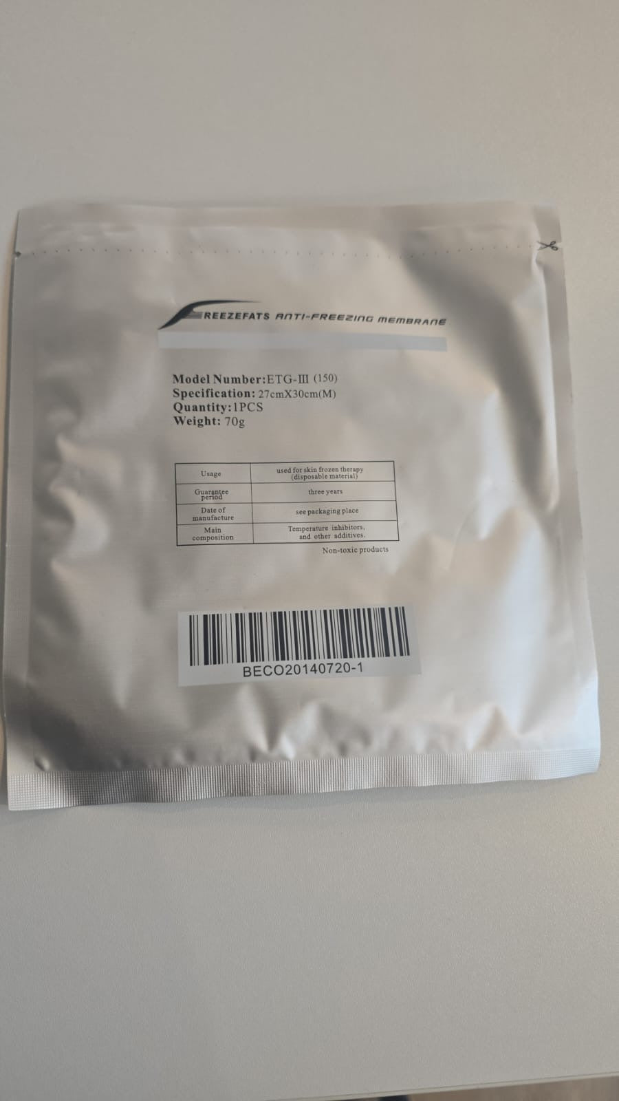 Cryolipolysis Pads Set of 5