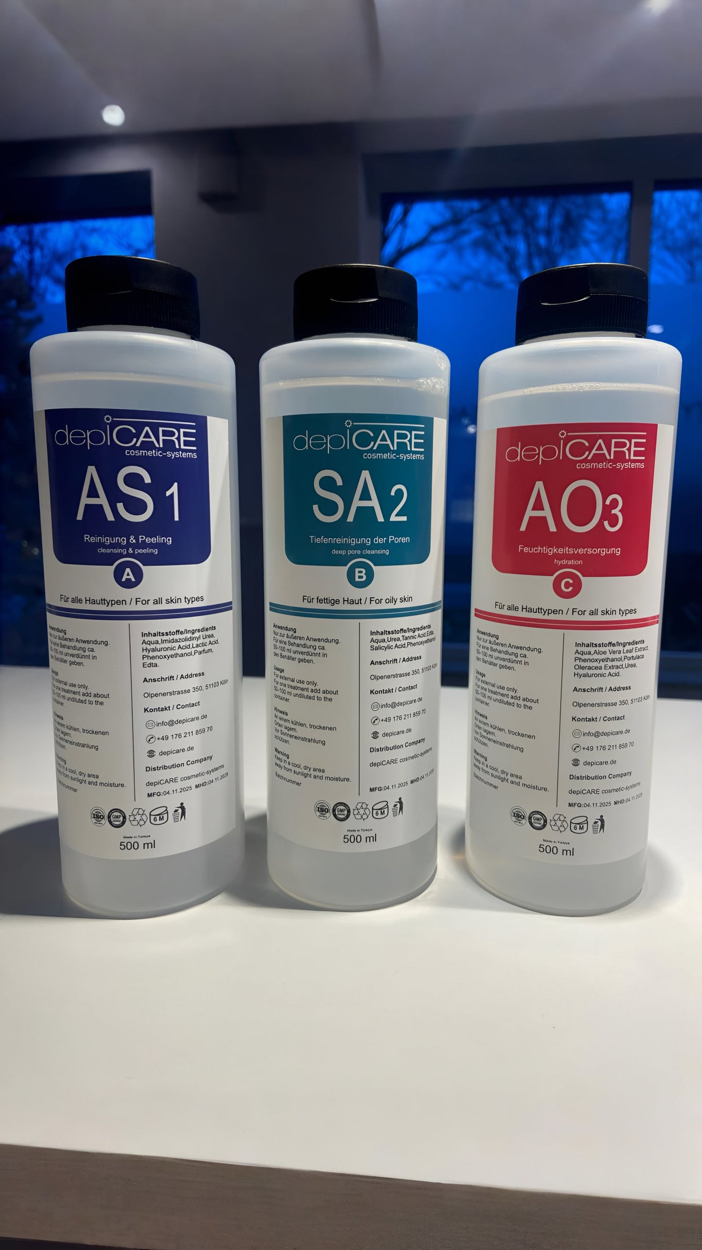 Aquafacial-Lösungen Set